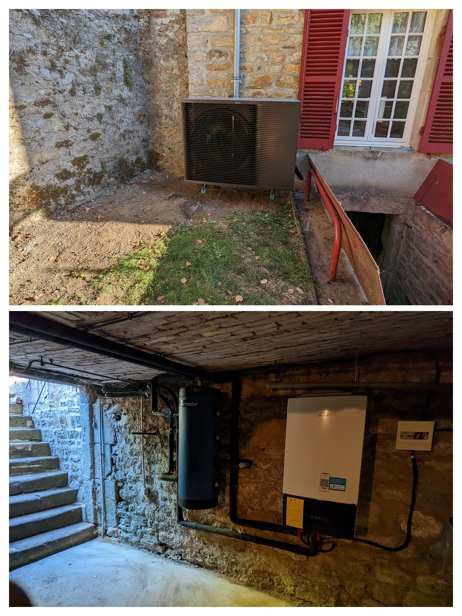 PAC et local technique en cave